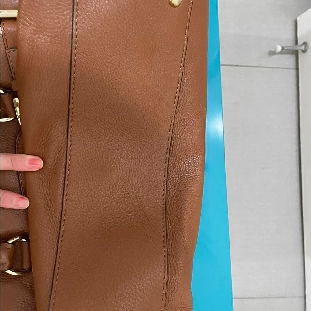 Michael Kors brown leather tote